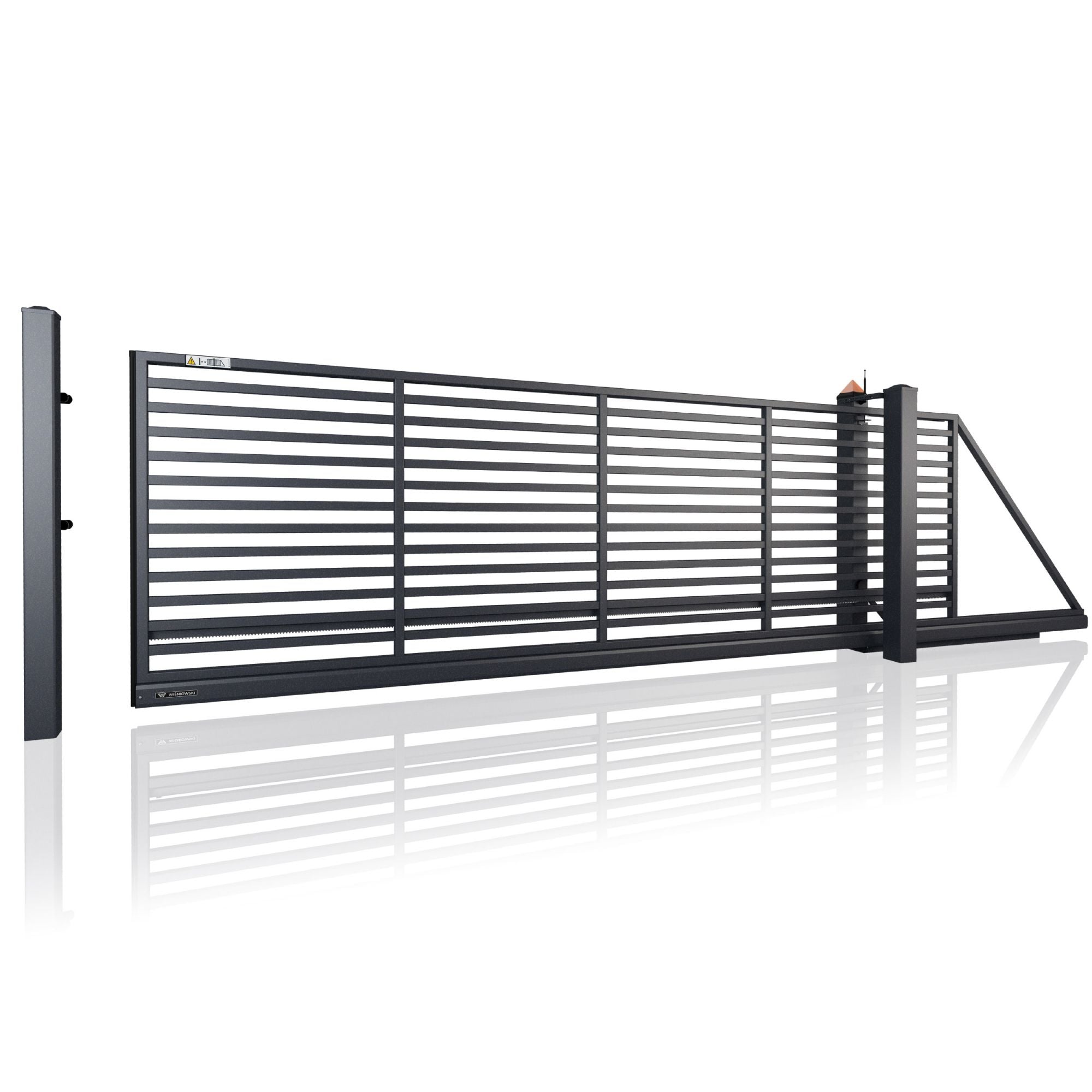 AW.10.105 – Stahl Modern Schiebetor Profil 40x27 mm