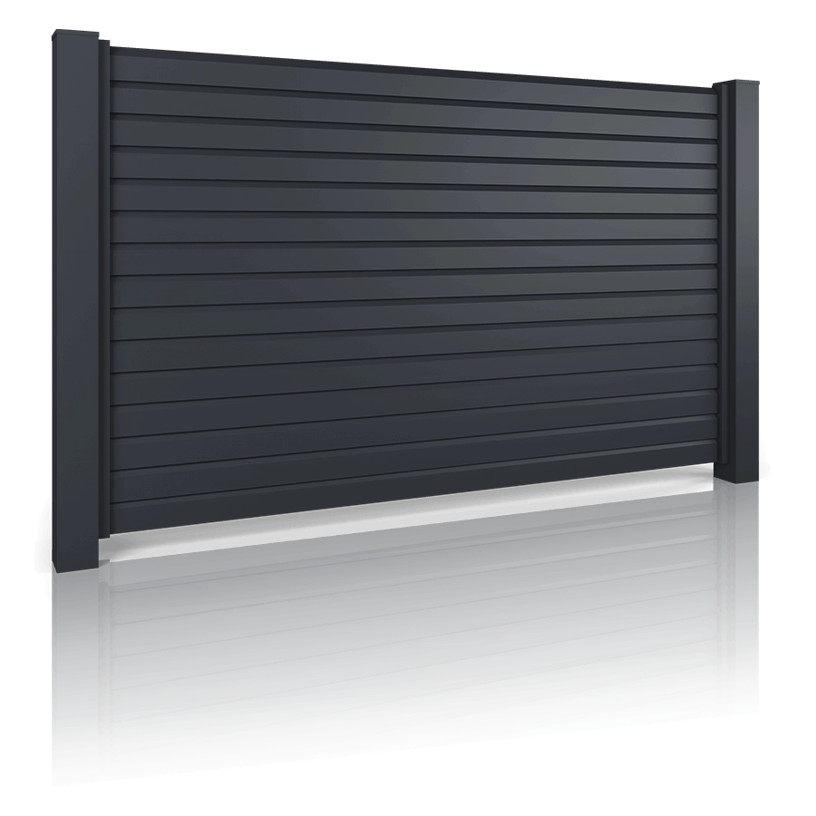 AW.AL.106 – Aluminium Zaun Modern ohne Lichtspalt