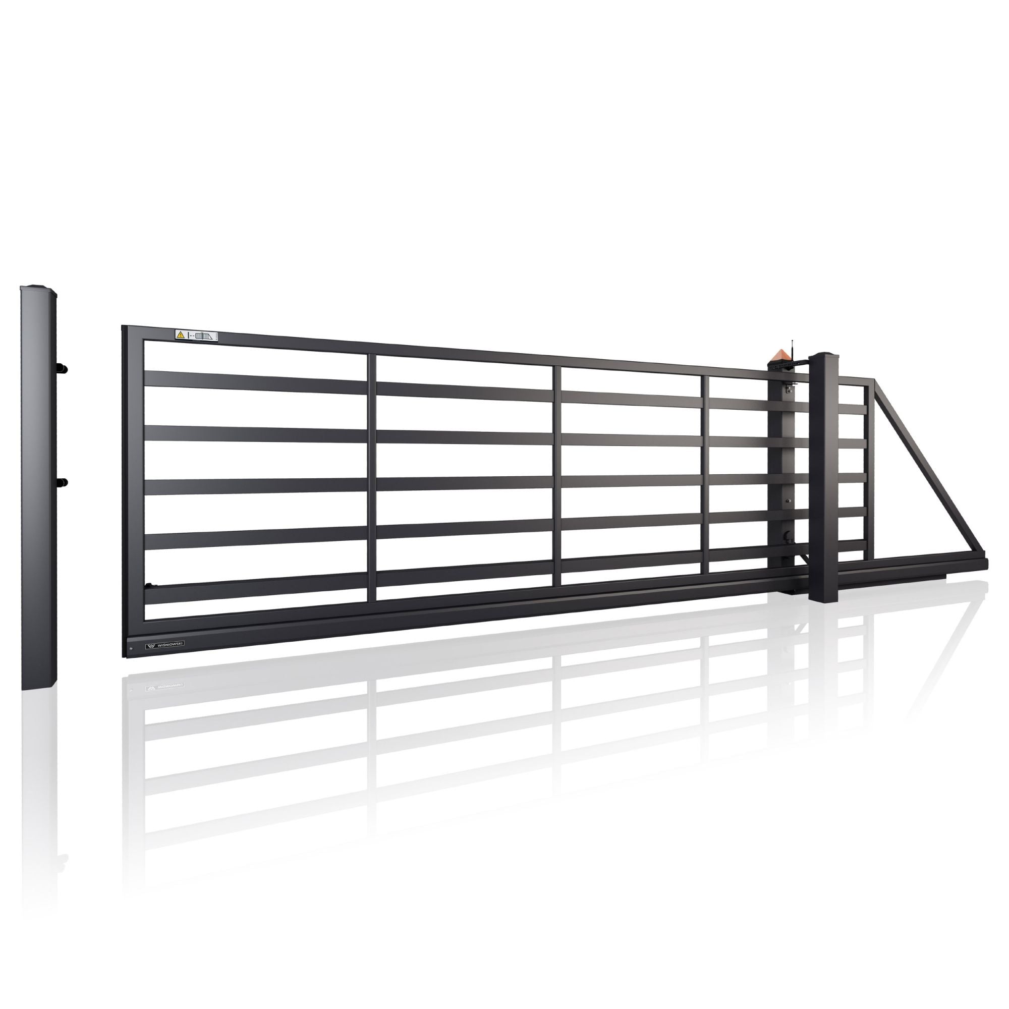 AW.10.114 – Stahl Modern Schiebetor Profil 70x20 mm