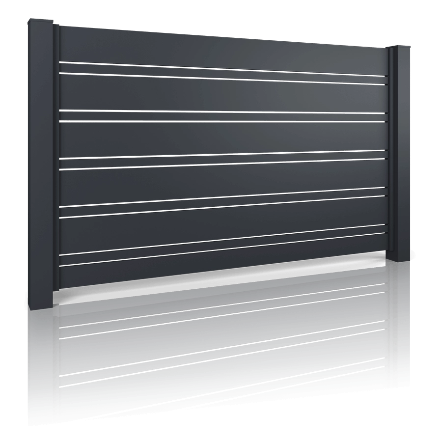AW.AL.104 – Aluminium Zaun Modern Dekor