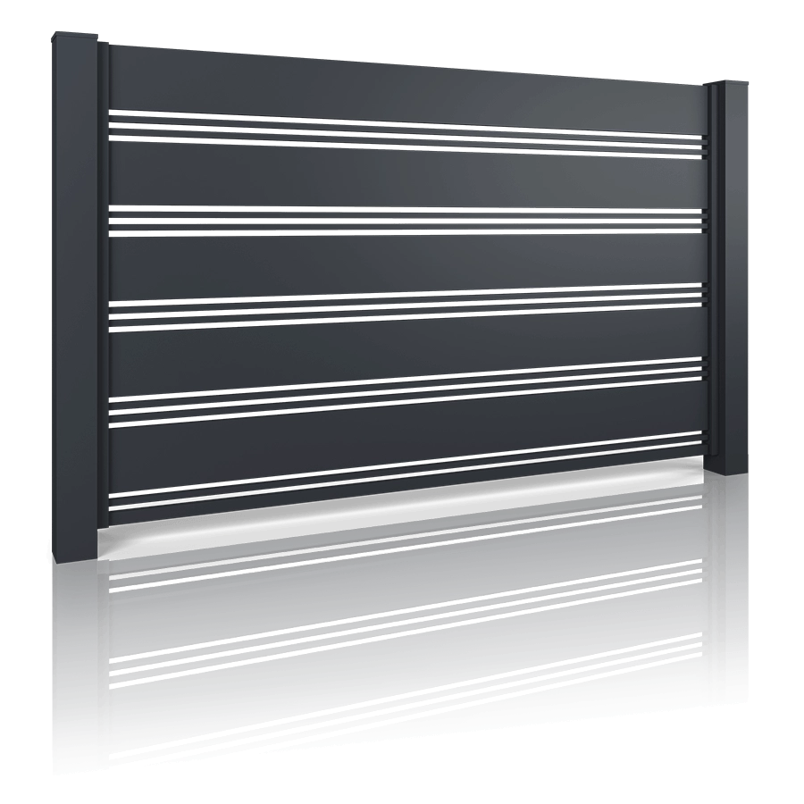 AW.AL.105 – Aluminium Zaun Modern Dekor
