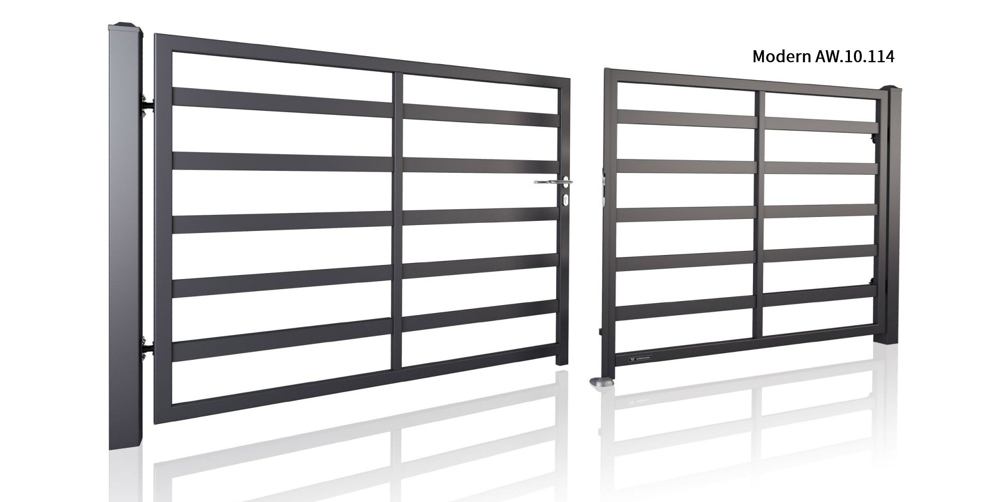 AW.10.114 – Stahl Modern Flügeltor Profil 70x20 mm