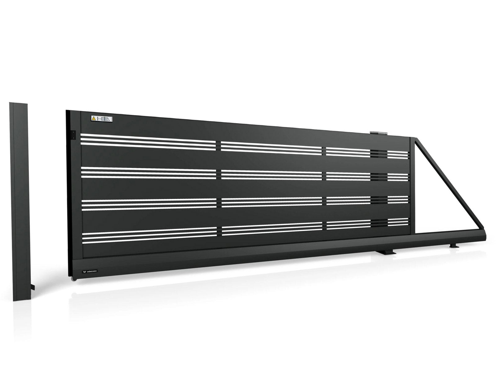 AW.AL.105 – Aluminium Modern Schiebetor Dekor