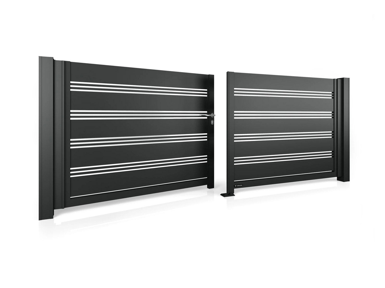 AW.AL.105 – Aluminium Modern Flügeltor Dekor